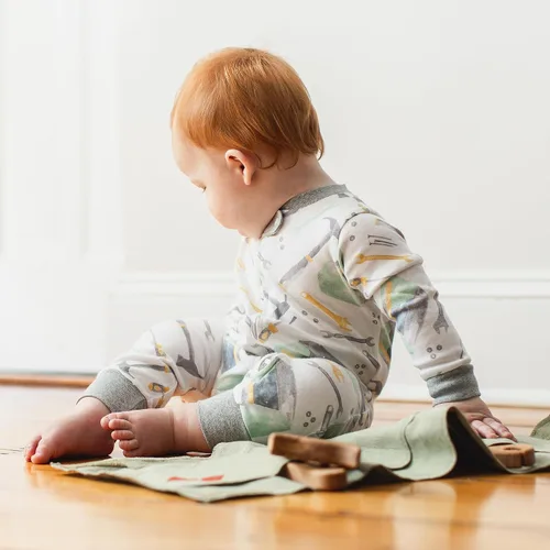 Vista 45 de Burt's Bees Baby - Pijama de una pieza para bebé, mameluco para dormir y jugar, algodón 100% orgánico, cremallera frontal