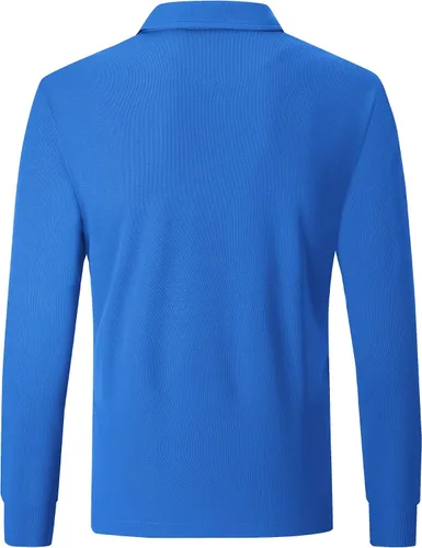 Vista 3 de Polo de golf para hombre, manga larga, manga corta, dos tonos, camisa militar de golf, polo táctico, camisetas deportivas de tenis