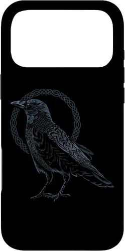 Vista 21 de Funda para iPhone 11 Pro Max Crow Raven Viking Valhalla Berserker nórdico nórdico de mitología nórdica