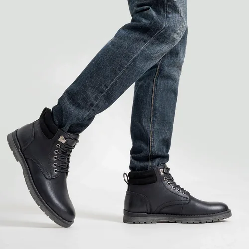 Vista 34 de Vostey - Botas tobilleras con cordones (Chukka), de senderismo, impermeables y estilo informal para hombre