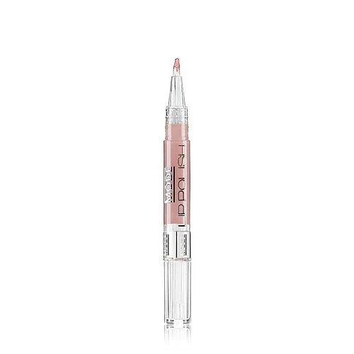 Vista 5 de MODE - Esmalte de labios, 05 onzas líquidas, DELICATE (Melocotón con perla dorada) Brush On Intense Shine Lip Gloss Pen, color cremoso de cuerpo