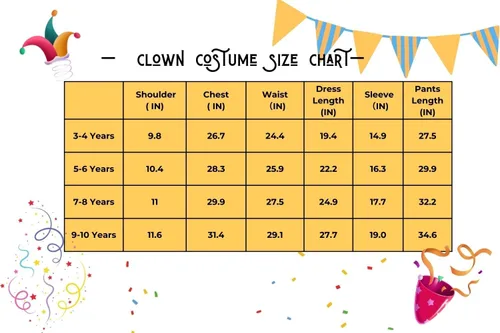 Vista 3 de Disfraz de payaso para niñas, disfraz clásico de bruja de Halloween con sombrero