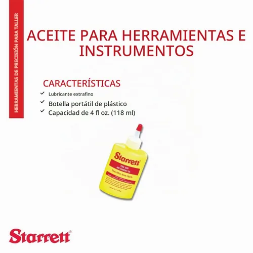 Vista 2 de Aceite para herramientas e instrumentos Starrett 1620, 4 fl. oz