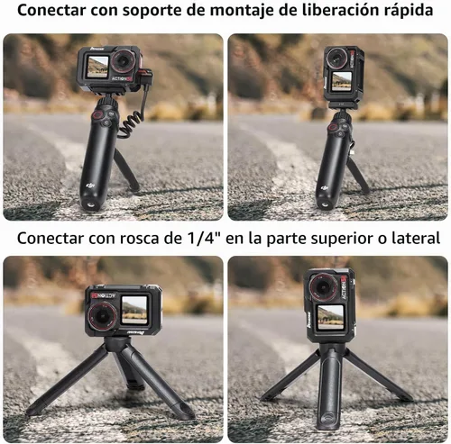 Vista 7 de AMAZEAR Jaula de metal para DJI Osmo Action 5 Pro, DJI Action3/4/5 Pro Premium Accessories Funda protectora multifunción carcasa de aluminio