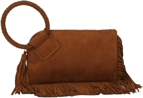 Vista 27 de Monedero de mano para mujer, cartera de noche con correa de mano, informal, formal, de cuero vegano, Metro Muse