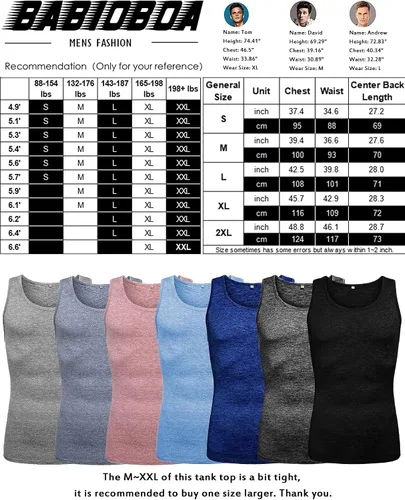 Vista 6 de Babioboa Paquete de 2 camisetas sin mangas de entrenamiento para hombre, para gimnasio, atletismo, culturismo, camiseta muscular