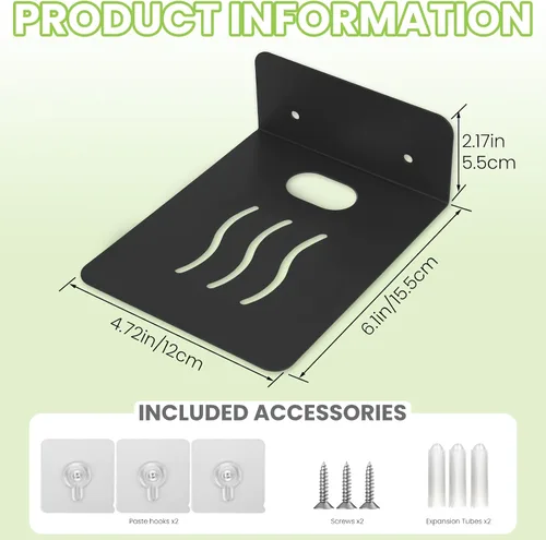 Vista 3 de Estantes flotantes de acero para pared, estante de pared pequeño, adecuado para dormitorio, sala de estar, baño, cocina, oficina