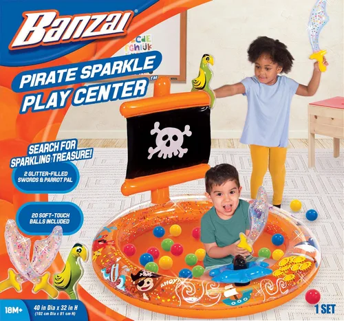 Vista 3 de Pirate Sparkle Play Center Ball Pit con 20 bolas