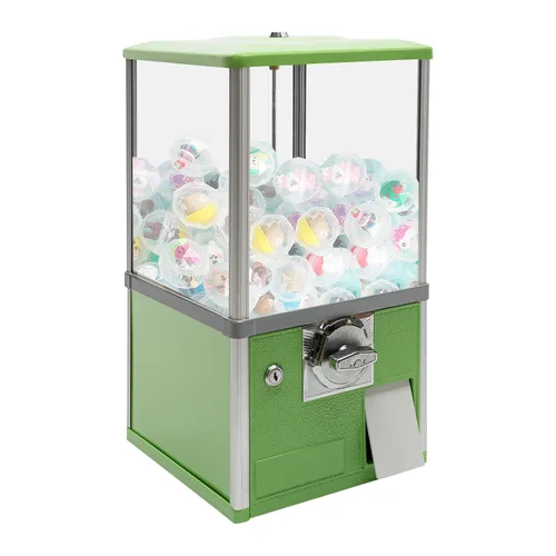 Vista 14 de Máquinas expendedoras de 25 centavos, máquina expendedora comercial de gran capacidad para chicles operada con monedas, mini dispensador comercial