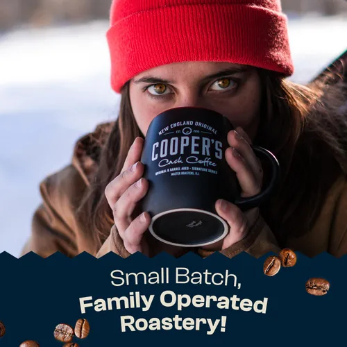 Vista 7 de Café envejecido en barril de whisky bourbon – tostado medio oscuro – Grano entero, granos colombianos envejecidos en barriles de whisky bourbon