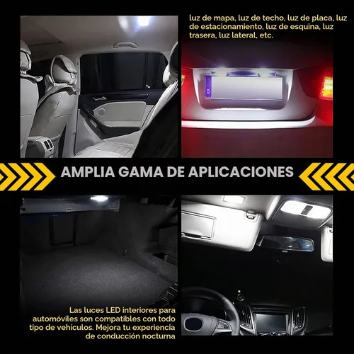 Vista 5 de 20 luces LED para techo de automóvil, 12 V, impermeables, de policarbonato de doble punta, luces de lectura interior de vehículo, accesorios