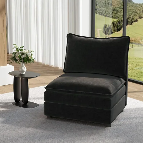 Vista 34 de Vesgantti - Sofá de 40" de Asiento Individual, Cómodo Sofá Nube de Asiento Profundo Tapizado de Chenilla, Sofá Moderno, Asientos Extra para Sofás