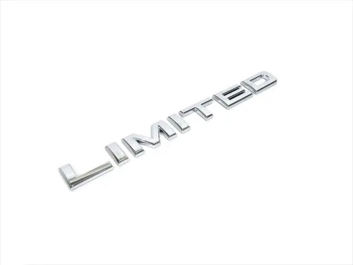 Vista 2 de 1 placa de identificación limitada de 13 pulgadas de repuesto para Chrysler RAM OEM (cromado)