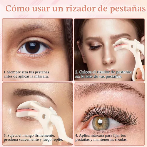 Vista 6 de Rizadores de pestañas de 2 estilos, rizador de pestañas de plástico