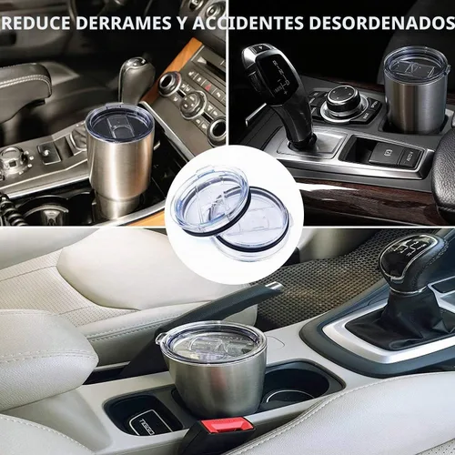 Vista 7 de Tapas de repuesto para vasos, tapas de vaso a prueba de derrames, 30 onzas para YETI Rambler, Ozark Trail y otras marcas de vasos de acero
