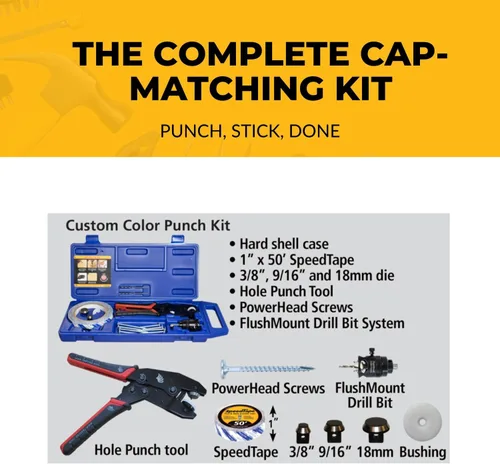 Vista 5 de FastCap Kit de perforación de color personalizado para fabricación de gabinetes Sistema de broca de montaje empotrado incluido, hecho