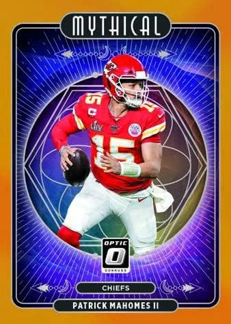 Vista 4 de Paquete de violonchelo grande Panini Donruss Optic Football 2021 (¡Paralelos de velocidad verde!) – 12 tarjetas coleccionables por paquete