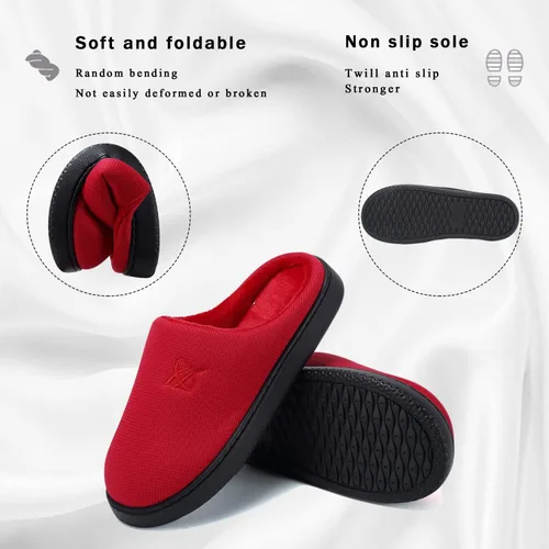 Vista 3 de Pantuflas de espuma viscoelástica para mujer y hombre.