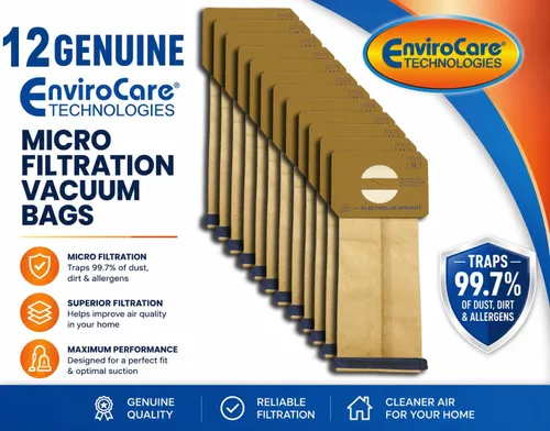 Vista 2 de EnviroCare Bolsas de polvo de repuesto para aspiradora de microfiltración hechas para adaptarse a Electrolux Upright Style U y ProTeam Prolux