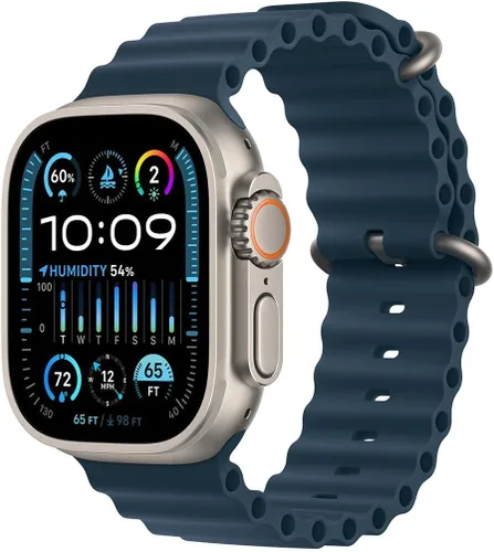 Vista 10 de Apple Watch Ultra 2 [GPS + Celular 49mm] - Caja de titanio negro con correa negra Trail Loop, S/M (Renovado)