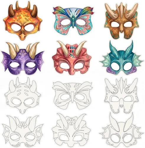 Vista 12 de 30 máscaras para colorear con casco de astronauta