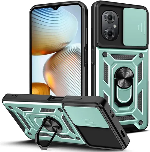 Vista 110 de Compatible con Tecno Camon 18P Bracket Shell, Slide Camera Lens Cover Case Azul