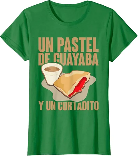 Vista 53 de Funny Cuban Coffee Guayaba Guava Breakfast T Shirt T-Shirt Asphalt Grey