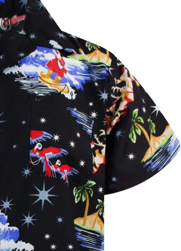 Vista 4 de KING KAMEHA - Camisas feas de Navidad para hombre, de manga corta con botones y estampado de pan de jengibre, estilo informal