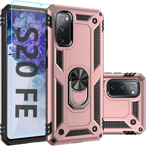 Vista 11 de Funda para Samsung Galaxy S20 FE, Funda Galaxy S20 FE 5G, con protector de pantalla, [grado militar] cubierta probada contra caídas de 16 pies