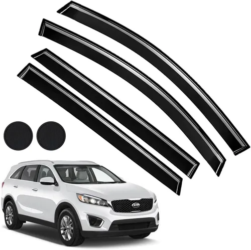 Vista 39 de Protectores de lluvia para Mazda 3 Hatchback 2010-2013, deflectores de ventana lateral con cinta adhesiva para Mazda 3 Hatchback, viseras de ventana