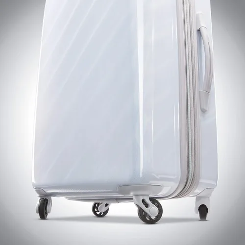 Vista 4 de AMERICAN TOURISTER Moonlight Hardside - Equipaje expandible con ruedas giratorias, Blanco iridiscente), 92506-8437