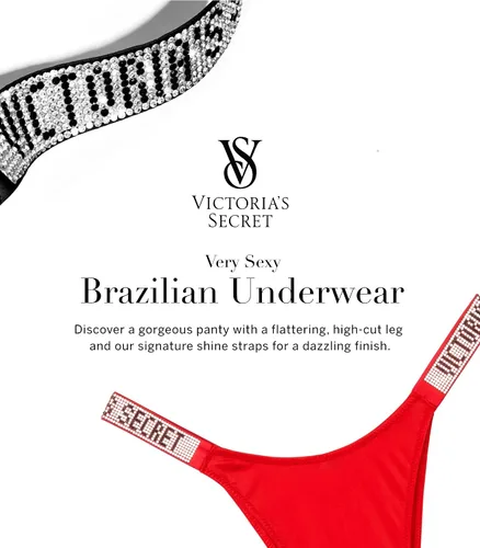 Vista 4 de Victoria's Secret Bragas brasileñas suaves, ropa interior para mujer, (XS-XXL)