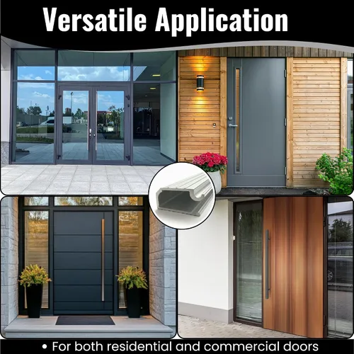 Vista 5 de KC Hardware Extensión de umbral de aluminio, extensor de umbral de puerta de alta resistencia para umbral existente, transición suave de puerta, uso