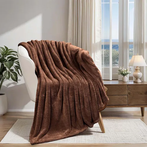 Vista 52 de Superior Manta Clásica de Forro Polar Sólido, Gruesa, Acogedora, Mantas Cálidas, Ropa de Cama y Manta de Sofá de Felpa Suave Aterciopelada, Linda