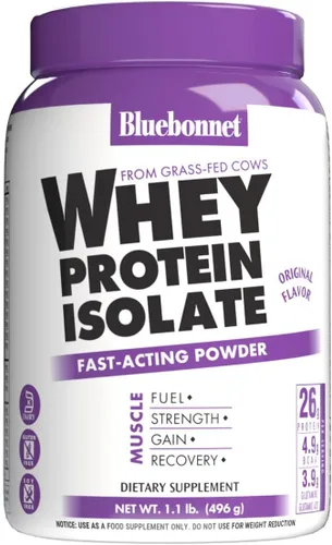 Vista 15 de Bluebonnet Nutrición 100% Natural Proteína WHEY Isolate Powder, 743715015654, 1, 1 Kosher