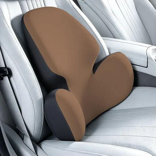 Vista 12 de BEBAS Almohada de apoyo lumbar para silla de oficina, cojín ergonómico de espuma viscoelástica para aliviar el dolor de espalda baja, funda lavable