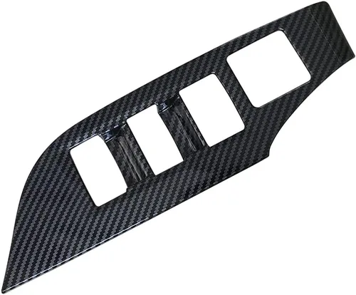 Vista 8 de ruihe 4 piezas de fibra de carbono color coche interior puerta ventana ventana panel cubierta ajuste ajuste para Toyota RAV4 2019 2020 2021 2022