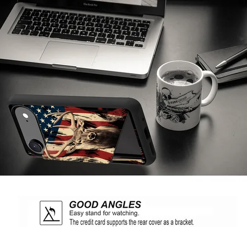 Vista 4 de Funda para iPhone Air, funda tipo cartera con ranura para tarjeta oculta, a prueba de golpes, TPU y PC, funda protectora de doble capa para iPhone