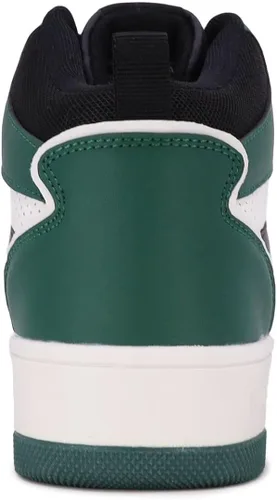 Vista 3 de Nautica Tenis de moda para hombre, con cordones, estilo baloncesto, zapatos para caminar