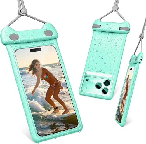Vista 13 de wellhouse Funda impermeable 3D para teléfono con cordón, TPU de 100 pies, funda impermeable profunda para iPhone 17 16 15 14 13 12 Pro Max XS