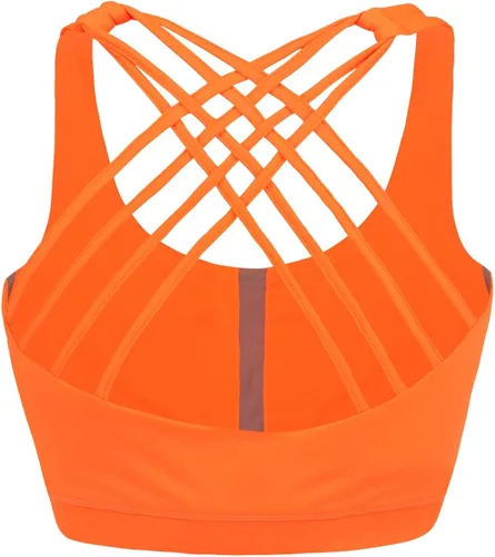 Vista 3 de EILYEE Women High Impact Sports Bra Criss Cross Back Padded Bra Workout Fitness Sports Yoga Bras