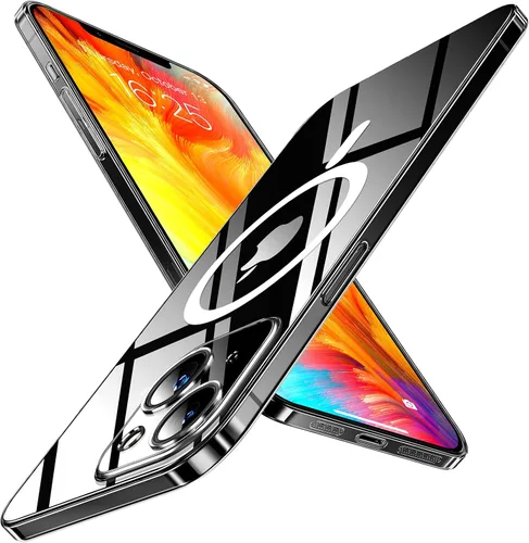 Vista 8 de Funda magnética delgada diseñada para iPhone 13 Pro Max [Compatible con MagSafe], carcasa trasera dura con acabado fino [No se pone amarilla] Funda
