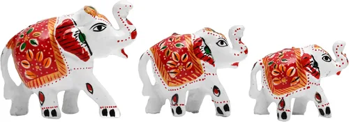 Vista 7 de Estatua tradicional india de Rajasthani, estatua de escultura, mesa, hogar, oficina, fiesta, decoración y regalo (juego de 3, camello)
