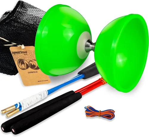 Vista 7 de MAGICYOYO Diabolos MD01 Pro Triple Bearings Diábolo Yoyos para niños, adolescentes y adultos, juguete de malabarismo giratorio de principiantes a