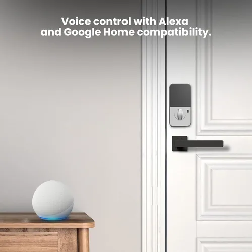 Vista 9 de Feit Electric Smart Touch, cerradura de puerta con tarjeta, huella digital, teclado NFC, teclado, control de aplicaciones, bloqueo automático, 100