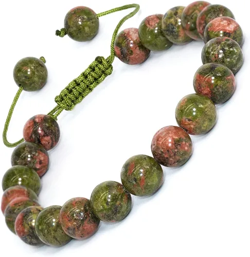 Vista 9 de Pulsera ajustable de 8 mm con gemas naturales, pulseras unisex de cristal hechas a mano para meditación, yoga, sanación espiritual y energía