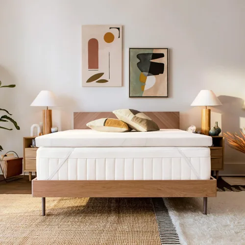 Vista 2 de TEMPUR-Adapt - Cubrecolchón de espuma viscoelástica de 3 pulgadas y almohada refrescante doble Tempur-Pedic TEMPUR-Cloud Breeze