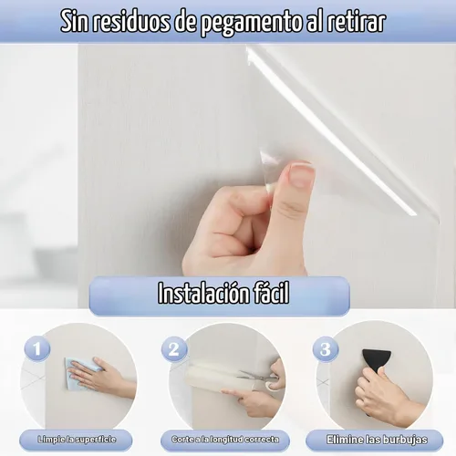 Vista 7 de Protector de arañazos de puerta contra arañazos de perros, 200 x 8.3 pulgadas, protector de arañazos para puerta de perro, cinta disuasoria ultra