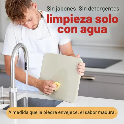 Vista 9 de Hans Grill Pizza Stone PRO XL, piedra rectangular para hornear con cáscara de aluminio