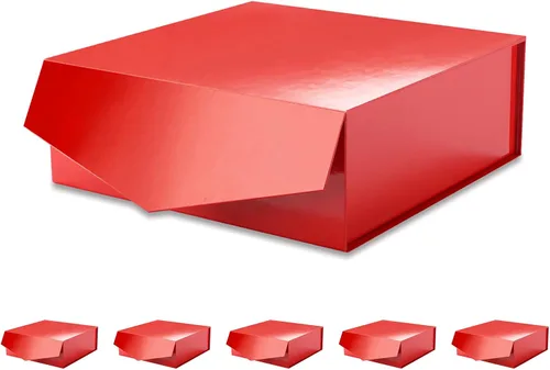 Vista 26 de Caja de regalo negra con tapa magnética para regalo Negro-9